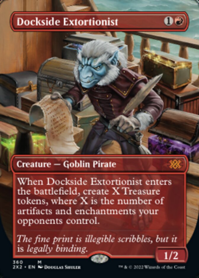 Dockside Extortionist (Borderless Alternate Art) [Double Masters 2022] | Gear Gaming Bentonville