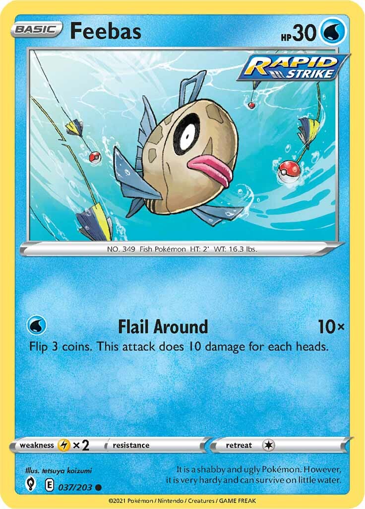 Feebas (037/203) [Sword & Shield: Evolving Skies] | Gear Gaming Bentonville