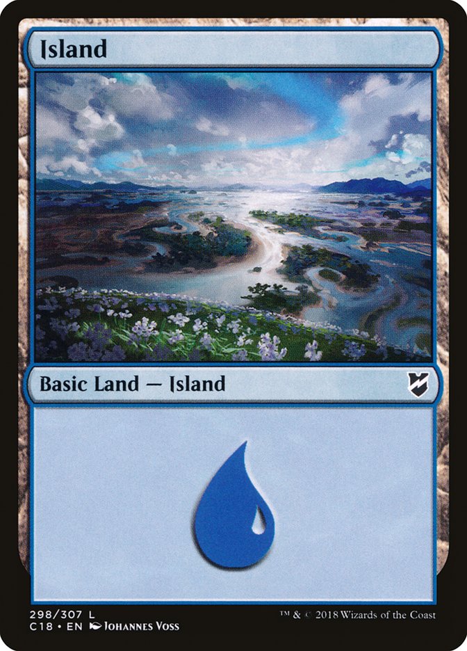 Island (298) [Commander 2018] | Gear Gaming Bentonville