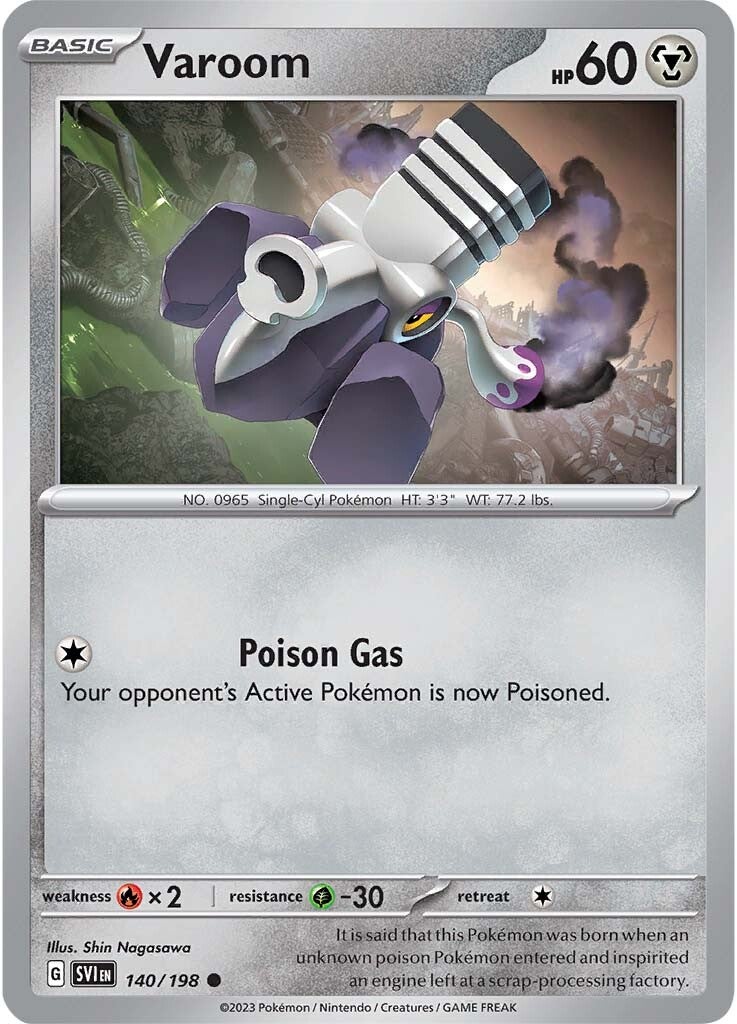 Varoom (140/198) [Scarlet & Violet: Base Set] | Gear Gaming Bentonville