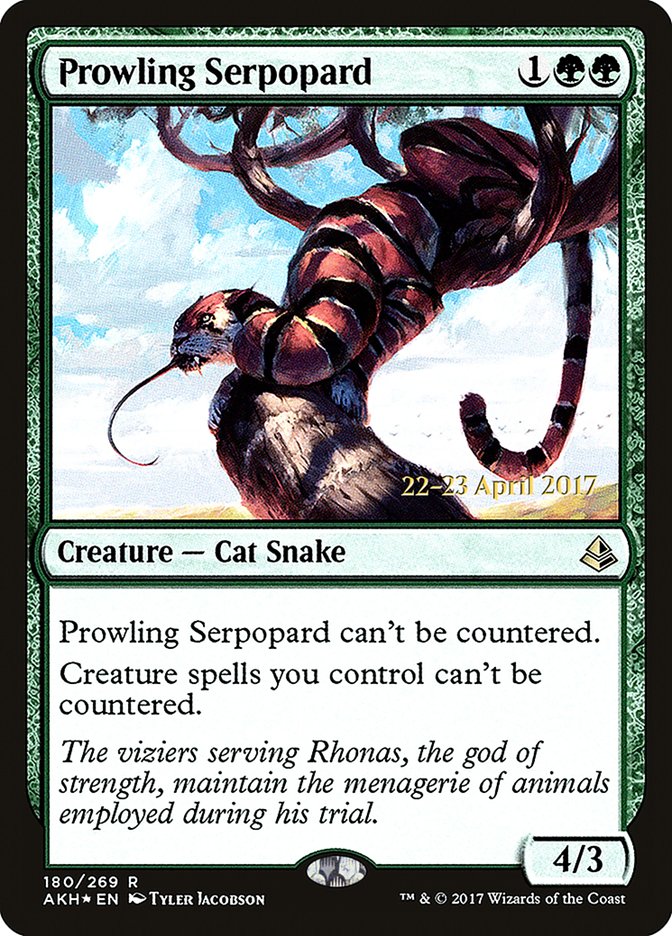 Prowling Serpopard [Amonkhet Prerelease Promos] | Gear Gaming Bentonville