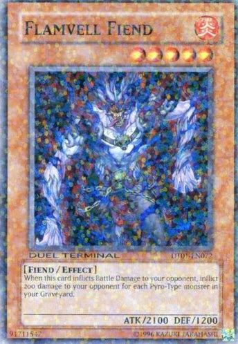 Flamvell Fiend [DT01-EN072] Super Rare | Gear Gaming Bentonville