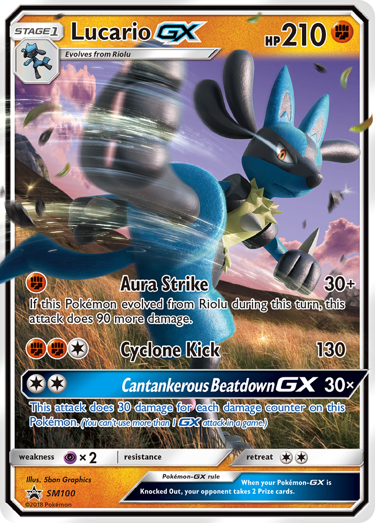 Lucario GX (SM100) [Sun & Moon: Black Star Promos] | Gear Gaming Bentonville
