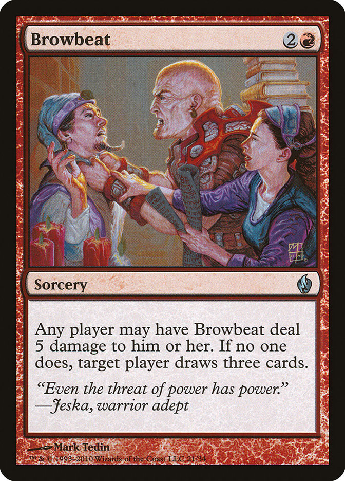 Browbeat [Premium Deck Series: Fire and Lightning] | Gear Gaming Bentonville