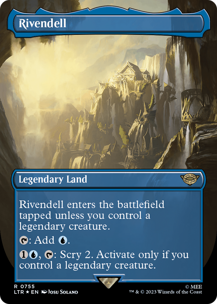 Rivendell (Borderless) (Surge Foil) [The Lord of the Rings: Tales of Middle-Earth] | Gear Gaming Bentonville