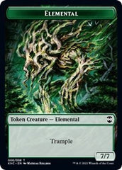 Elemental // Elf Warrior Double-Sided Token [Kaldheim Commander Tokens] | Gear Gaming Bentonville