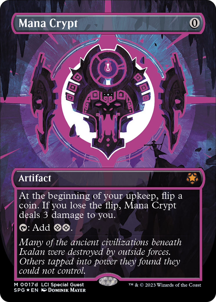 Mana Crypt (0017d) (Borderless) [The Lost Caverns of Ixalan Special Guests] | Gear Gaming Bentonville