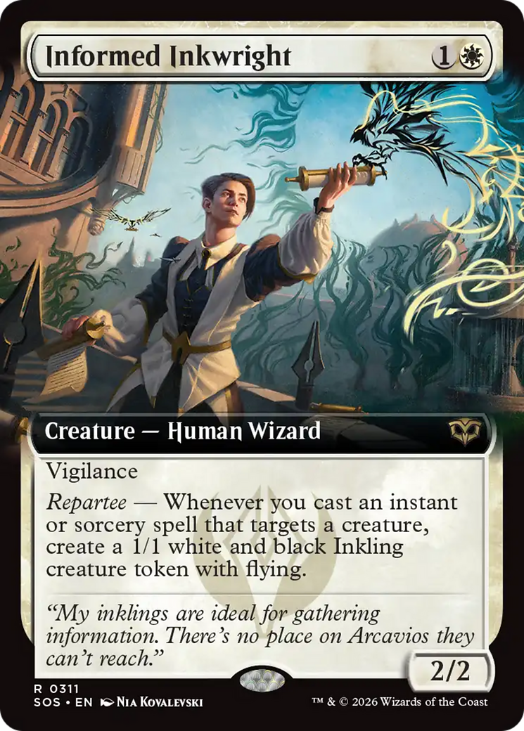 Informed Inkwright (Extended Art) [Secrets of Strixhaven] | Gear Gaming Bentonville