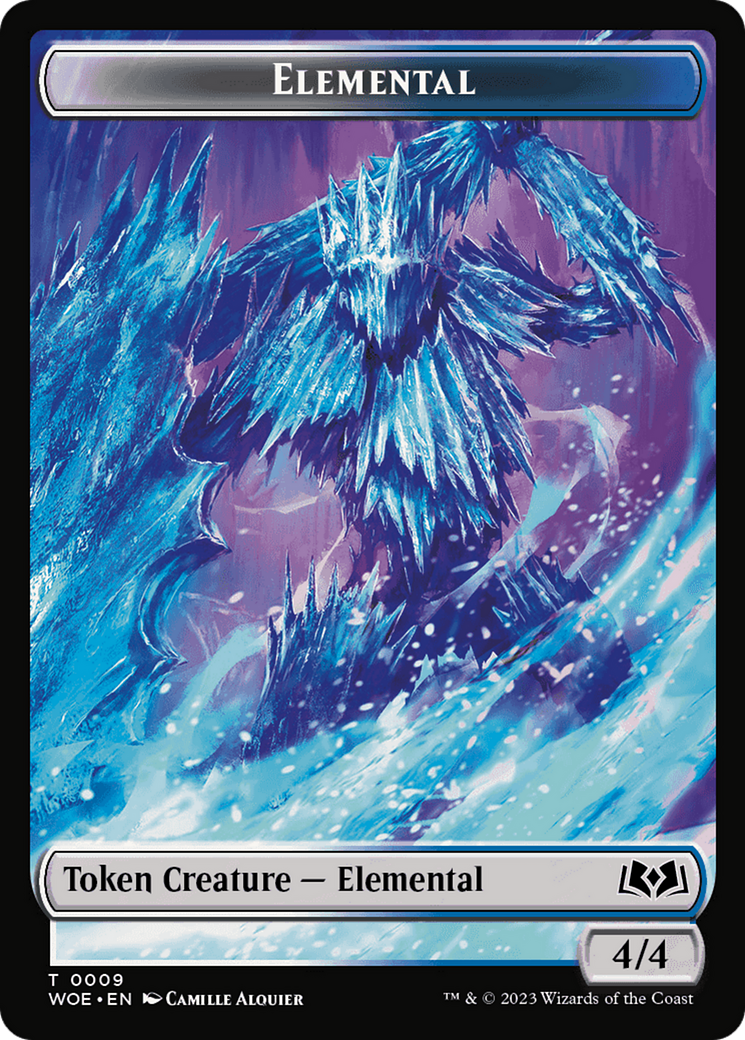 Elemental // Food (0011) Double-Sided Token [Wilds of Eldraine Tokens] | Gear Gaming Bentonville