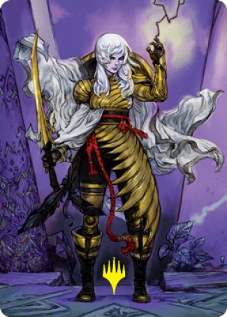 The Wandering Emperor 1 Art Card (Gold-Stamped Signature) [Kamigawa: Neon Dynasty Art Series] | Gear Gaming Bentonville
