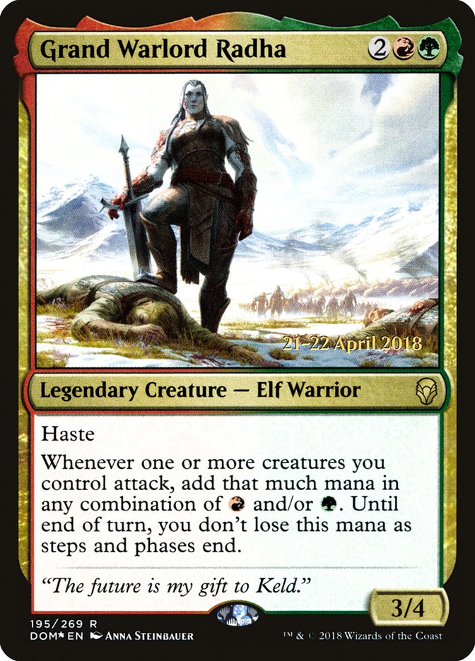 Grand Warlord Radha [Dominaria Prerelease Promos] | Gear Gaming Bentonville