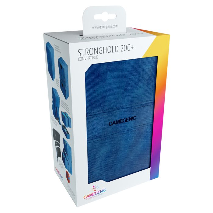 Gamegenic Stronghold 200+ Convertible Deck Box Blue | Gear Gaming Bentonville