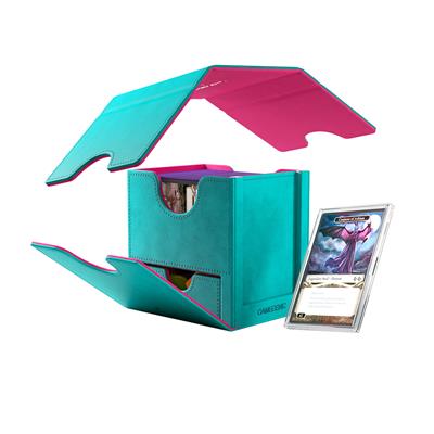 Gamegen!cs Sidekick Pro 100+ XL Convertible Deck Box: Teal / Pink | Gear Gaming Bentonville