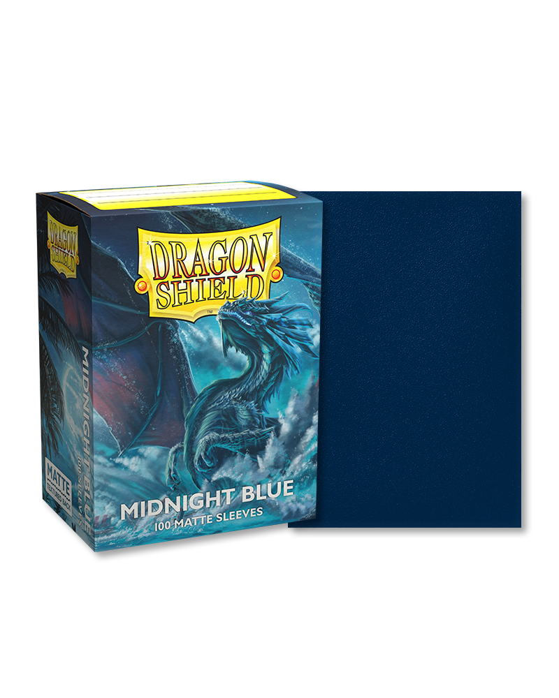 Standard Dragon Shield Matte Sleeves – Midnight Blue (100ct) | Gear Gaming Bentonville