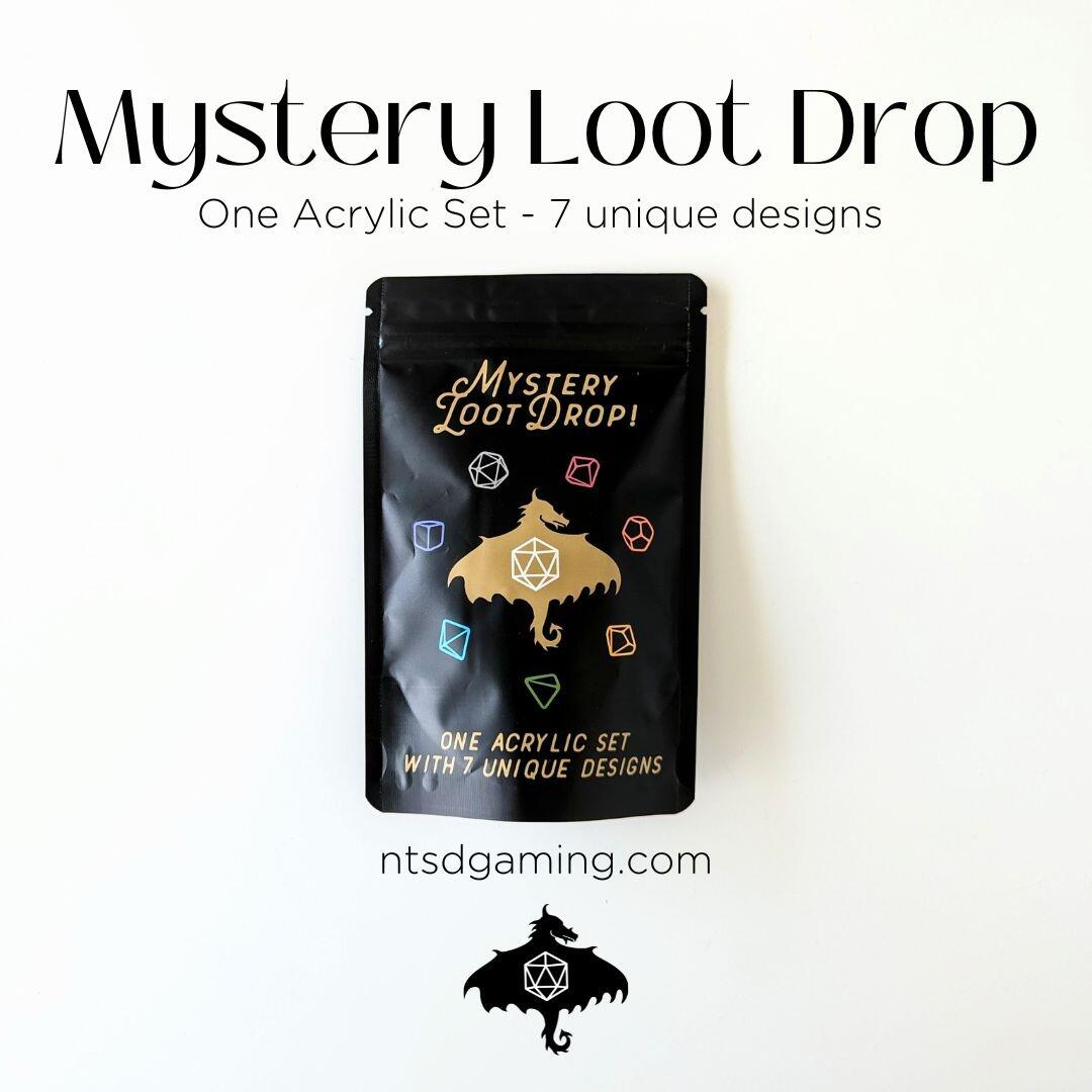Mystery Loot Drop | Unique Acrylic Polyhedral Dice Set | Gear Gaming Bentonville