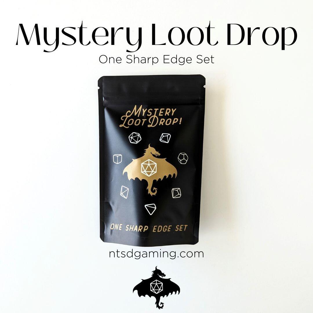 Mystery Loot Drop | 7-Piece Sharp Edge Resin Polyhedral Dice Set | Gear Gaming Bentonville