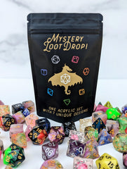 Mystery Loot Drop | Unique Acrylic Polyhedral Dice Set | Gear Gaming Bentonville