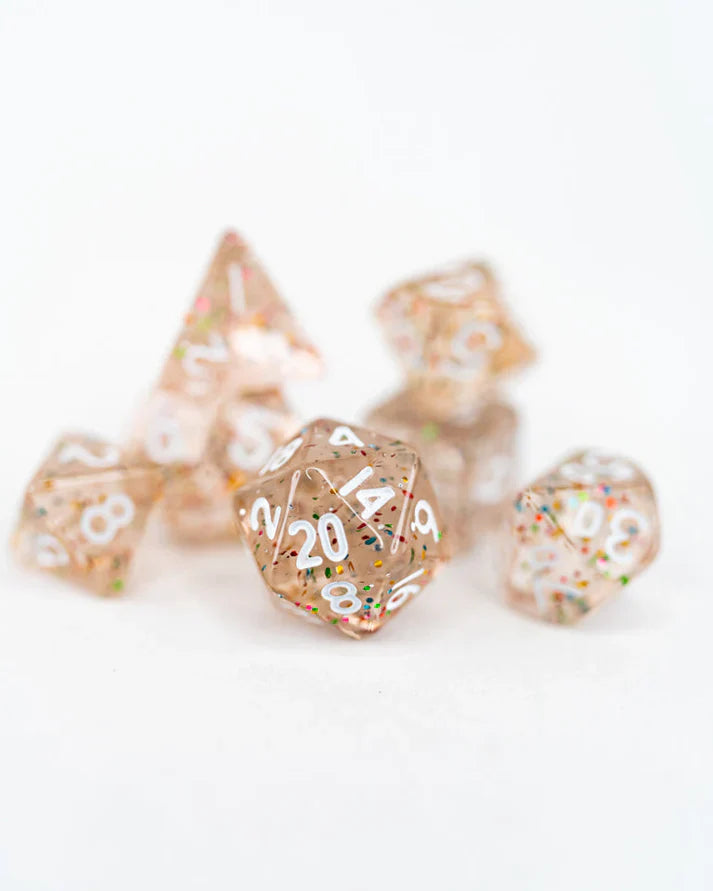Pixie Party | 7 Piece Mini Acrylic Polyhedral Dice Set | Gear Gaming Bentonville