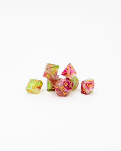 Watermelon Sugar Acrylic Dice 7pc Set | Gear Gaming Bentonville