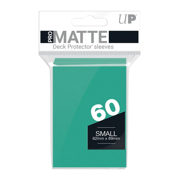 Small Pro-Matte Sleeves – Aqua (60ct) | Gear Gaming Bentonville