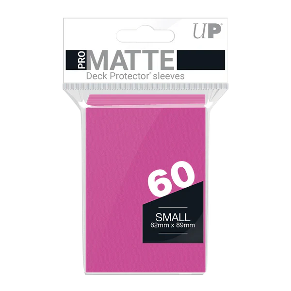 Small Pro-Matte Sleeves – Bright Pink (60ct) | Gear Gaming Bentonville