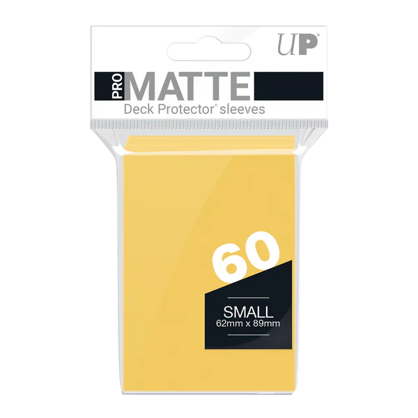 Small Pro-Matte Sleeves – Yellow (60ct) | Gear Gaming Bentonville