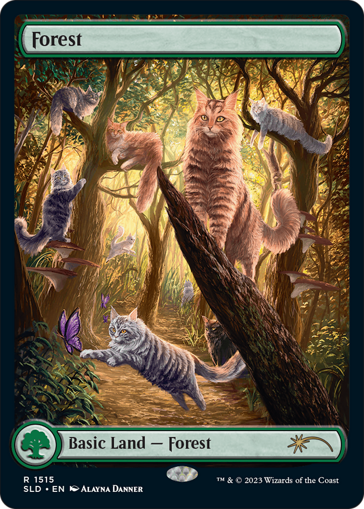 Forest (1515) [Secret Lair Commander Deck: Raining Cats and Dogs] | Gear Gaming Bentonville