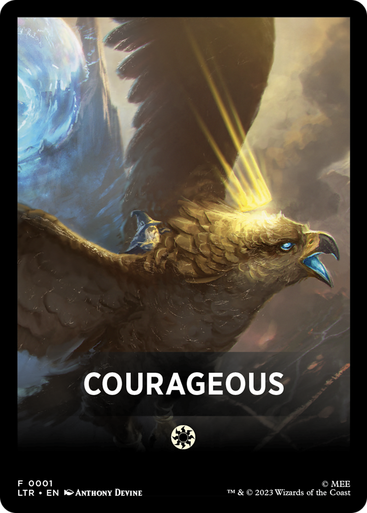 Courageous Theme Card [The Lord of the Rings: Tales of Middle-Earth Tokens] | Gear Gaming Bentonville