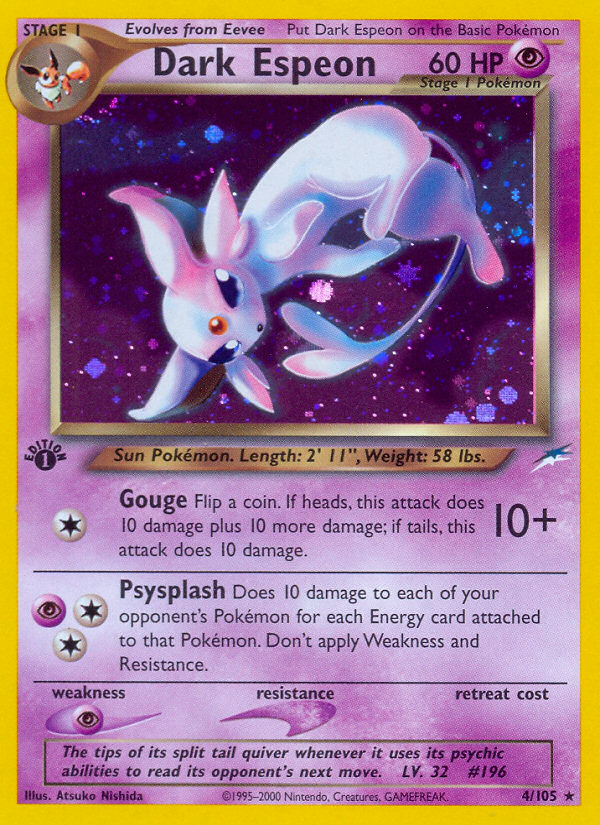 Dark Espeon (4/105) [Neo Destiny 1st Edition] | Gear Gaming Bentonville