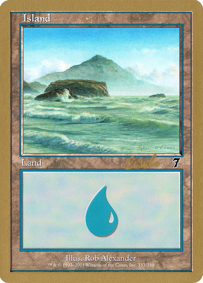 Island (cr333) (Carlos Romao) [World Championship Decks 2002] | Gear Gaming Bentonville