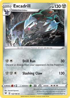 Excadrill (122/185) [Sword & Shield: Vivid Voltage] | Gear Gaming Bentonville