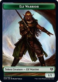 Elf Warrior // Koma's Coil Double-sided Token [Kaldheim Tokens] | Gear Gaming Bentonville