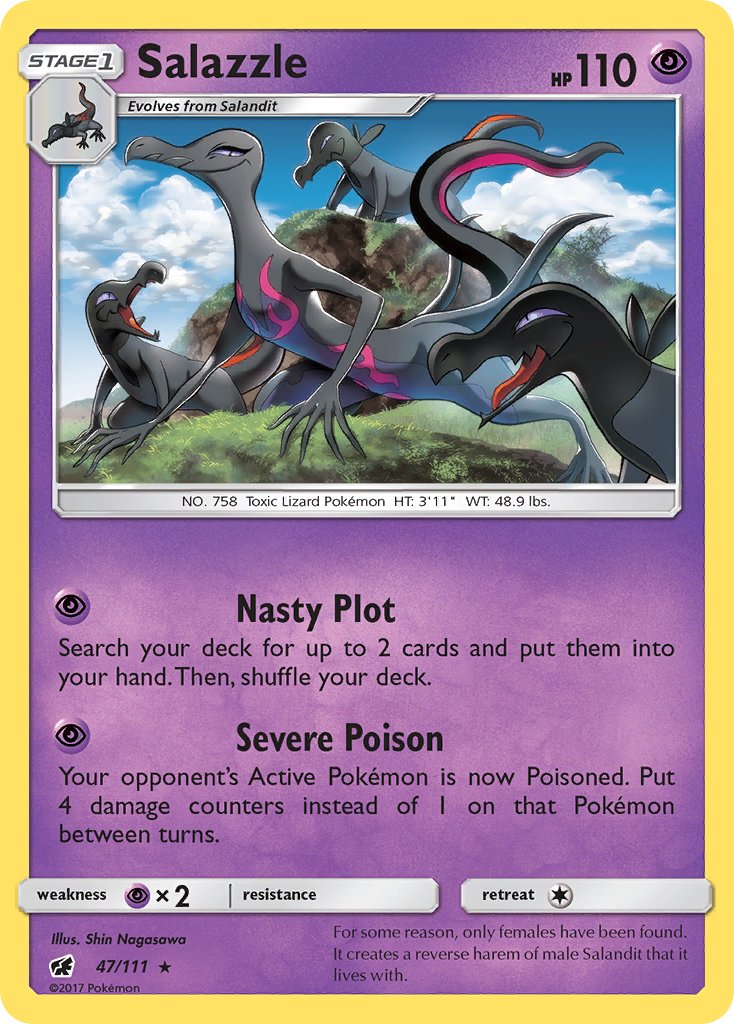 Salazzle (47/111) (Theme Deck Exclusive) [Sun & Moon: Crimson Invasion] | Gear Gaming Bentonville