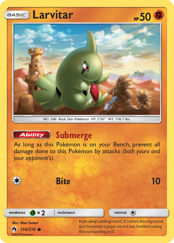 Larvitar (114/214) [Sun & Moon: Lost Thunder] | Gear Gaming Bentonville