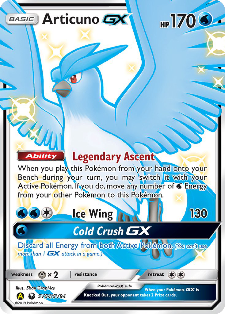 Articuno GX (SV54/SV94) [Sun & Moon: Hidden Fates - Shiny Vault] | Gear Gaming Bentonville