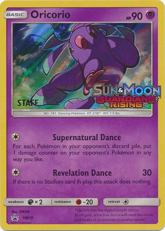 Oricorio (SM19) (Staff Prerelease Promo) [Sun & Moon: Black Star Promos] | Gear Gaming Bentonville