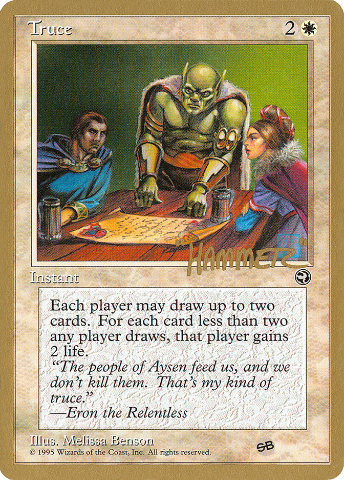 Truce (Shawn "Hammer" Regnier) (SB) [Pro Tour Collector Set] | Gear Gaming Bentonville