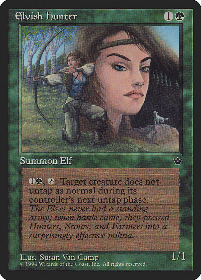 Elvish Hunter (Susan Van Camp) [Fallen Empires] | Gear Gaming Bentonville