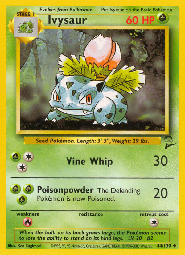 Ivysaur (44/130) [Base Set 2] | Gear Gaming Bentonville