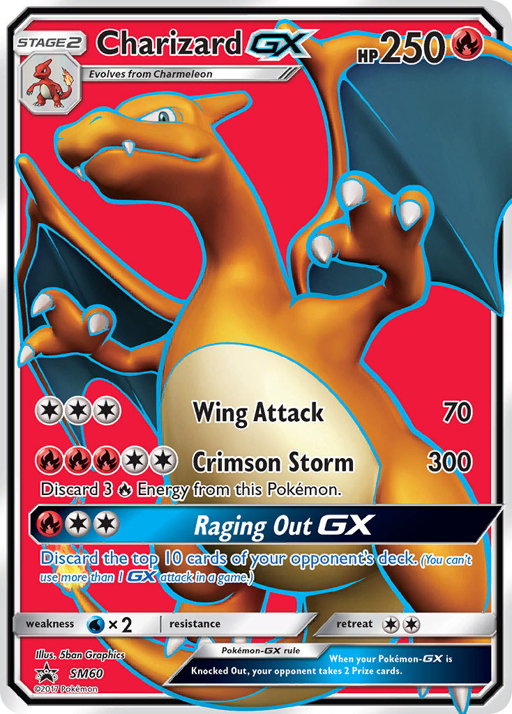 Charizard GX (SM60) (Jumbo Card) [Sun & Moon: Black Star Promos] | Gear Gaming Bentonville