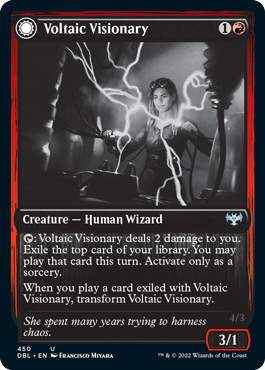 Voltaic Visionary // Volt-Charged Berserker [Innistrad: Double Feature] | Gear Gaming Bentonville