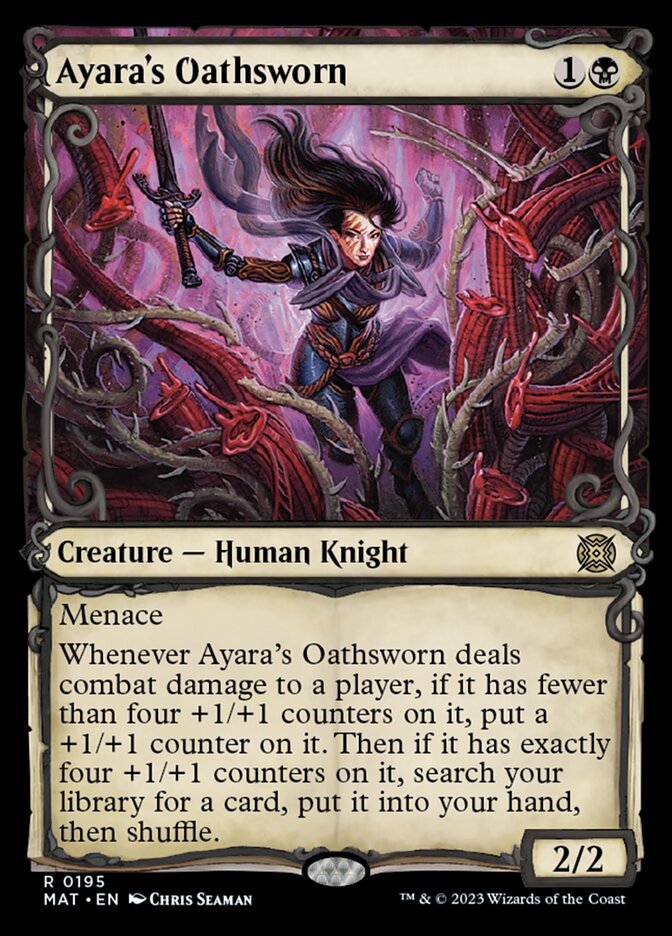 Ayara's Oathsworn (Showcase Halo Foil) [March of the Machine: The Aftermath] | Gear Gaming Bentonville