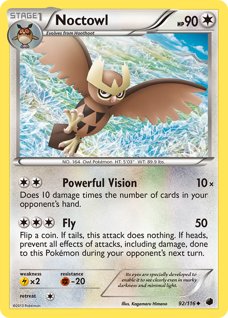 Noctowl (92/116) [Black & White: Plasma Freeze] | Gear Gaming Bentonville