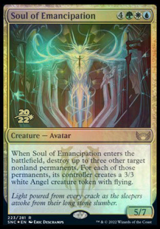 Soul of Emancipation [Streets of New Capenna Prerelease Promos] | Gear Gaming Bentonville