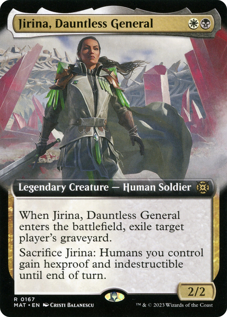 Jirina, Dauntless General (Extended Art) [March of the Machine: The Aftermath] | Gear Gaming Bentonville