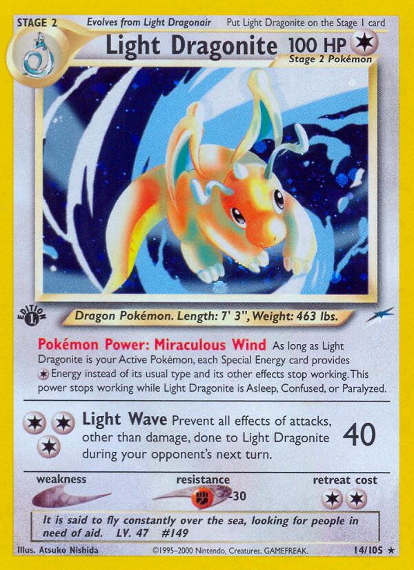 Light Dragonite (14/105) [Neo Destiny 1st Edition] | Gear Gaming Bentonville