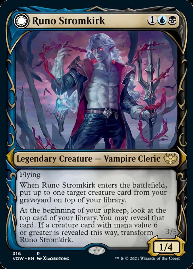 Runo Stromkirk // Krothuss, Lord of the Deep (Showcase Fang Frame) [Innistrad: Crimson Vow] | Gear Gaming Bentonville