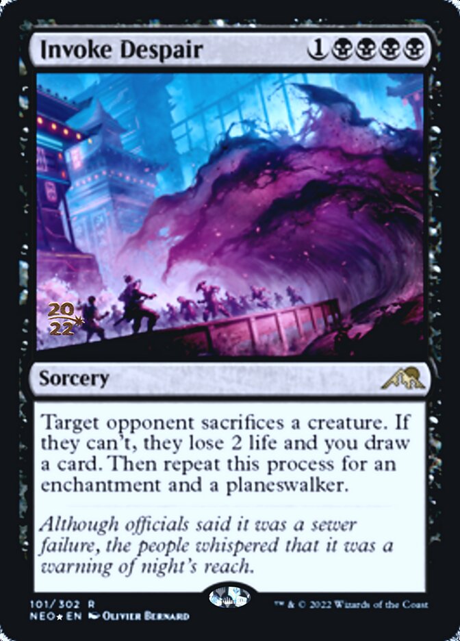 Invoke Despair [Kamigawa: Neon Dynasty Prerelease Promos] | Gear Gaming Bentonville