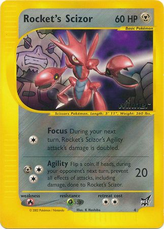 Rocket's Scizor (4) (Winner) [Best of Promos] | Gear Gaming Bentonville