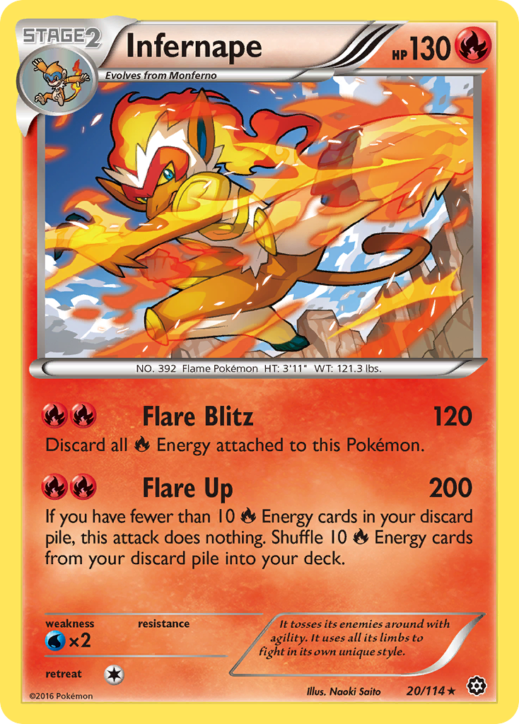 Infernape (20/114) [XY: Steam Siege] | Gear Gaming Bentonville